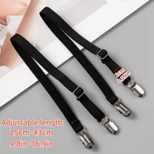 2/4/6Pcs Adjustable Buckle Shoulder Straps, 3 Colors Available: White, Black, Transparent, Suitable For Lingerie, Camisole And Clothing Anti-Slip Elastic Replacement Extension Straps, Tablecloth Fixing Elastic Bands, Duckbill Buckle Replacement Extension Straps - Multicolor - View 4