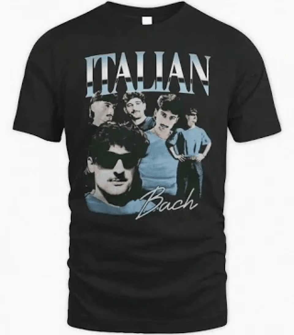 Unisex Pure Cotton Short-Sleeve T-Shirts, Suitable For Summer Wear, Italian Bach Merch Italianbach Beach Shirt - Negro - Ver 1