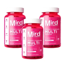 Mird Gummies Women's Complete Multi Gummies All Essential Vitamins Key Minerals 225mcg Biotin Gluten Free Non-GMO Daily Women Wellness Dietary Supplement 60 Count - 3件 - 查看 1