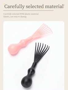 1pc Mini Hair Comb Cleaning Rake, Air Cushion Comb Cleaning Claw Tool, For Removing Hair, Dust And Lint, Portable Hair Comb And Massage Comb Cleaner, Suitable For Salon, Home, Travel, Hair Accessories, Back To School Supplies - Multiple Styles - View 5
