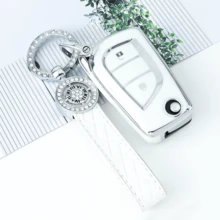 汽車鑰匙殼保護套 遙控鑰匙外殼 適用於 Corolla Altis Auris Aygo Yaris Camry RAV4 - KY34 - 查看 17
