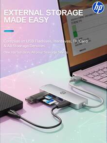 HP DHC-CT100D 4合1 Type-C 擴充塢，4K HDMI 投影，PD 快充，USB 2.0 集線器轉換器，相容於 Apple MacBook 及所有 Type-C 筆記型電腦，玫瑰紅 - 查看 10