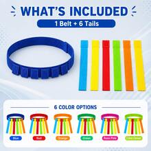 Tail Tag Game Belt, Belt With 6 Detachable Tails, Random Color, Hook And Loop Running Chase Activity Equipment, Back To School Gift, Suitable For Sports Day, Backyard Lawn, Carnival Party, Camping Picnic, Team Building, Outdoor Games, Adult Group Competition - One Size Fits All - View 8