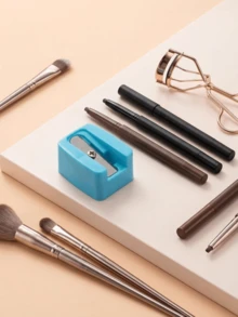 JINSHEE-Mini Polisher, Eyebrow Pencil, Eyeliner Pencil, Brow & Lip Liner, Beauty Sharpener, Convenient Beauty Tools For Makeup Enthusiasts - Pink - View 5