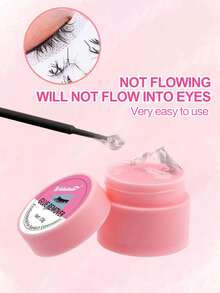 Scented Eyelash Glue Remover 10g - Quick, Gentle & Alcohol-Free Gel Adhesive Disolver With Cleaning Pads And Application Brushes For Eyelash Extensions Removal - 彩色 - 查看 2
