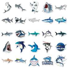 50pcs Cute Shark Stickers, Suitable For Water Bottles, DIY Decoration, Scrapbooking, Etc. - Multicolor - View 2