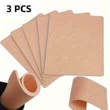 15/10/5/3/1 Piece Silicone Tattoo Practice Skin, 3mm Double-Sided Fake Skin For Permanent Makeup Training Supplies, Tattoo Accessories - Multicolor - View 10