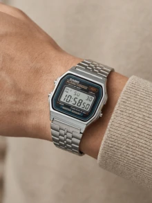 Casio CORE MEN 数字手表，适合作为送给父亲或男友的礼物 - 銀色 - View 2