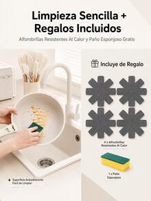 Juego de Ollas y Sartenes Antiadherentes de 22 Piezas con Mangos Desmontables, Batería de Cocina Apilable para Inducción y Gas, con Tapas de Vidrio y 11 Utensilios de Silicona, Color Crema - Ver 8