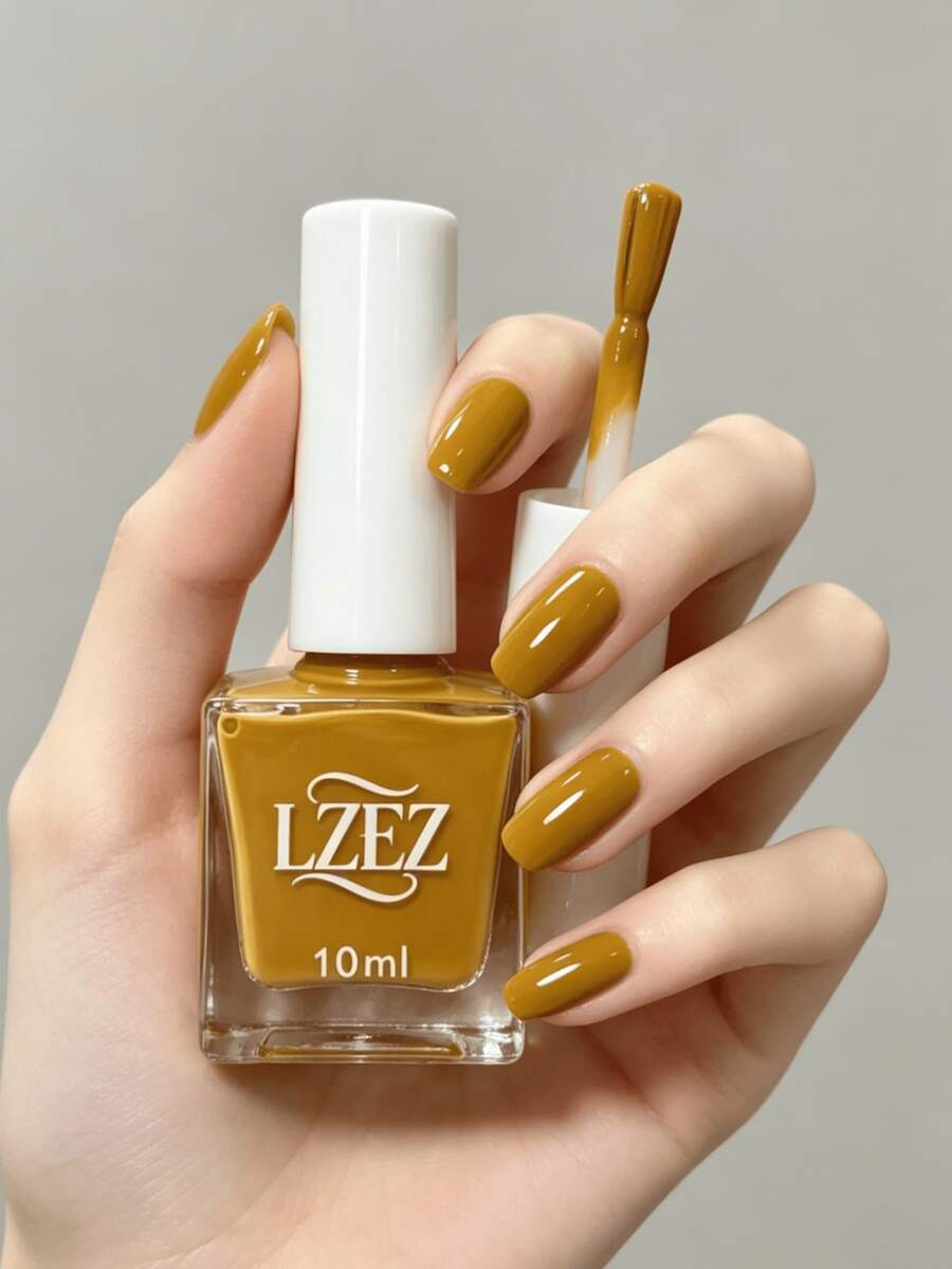1 Bottle Water-Based Nail Polish - LZEZ - 2026 New 10ml Peelable Long-Lasting Quick-Dry Nail Polish For Students, Alcohol-Free