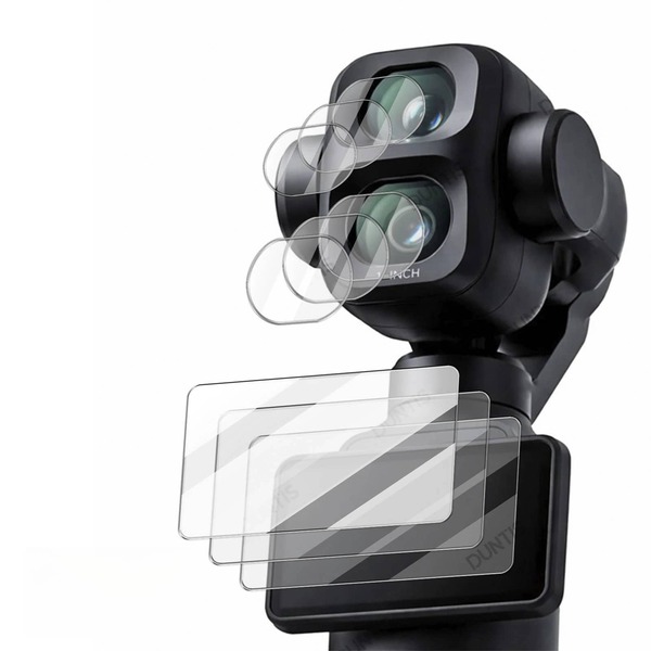 D*I Osmo Pocket 3 與 Pocket 4 替換防刮螢幕保護貼，搭配 D*I Osmo Pocket 4 Pro 專用鏡頭保護貼