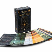 Learning Tarot: Spanish Tarot Cards For Beginners – 78 Cards With Meanings Printed On Each Card – Upright And Reversed Readings – Major And Minor Arcana – Chakras, Planets, And Zodiac. - Black - View 6