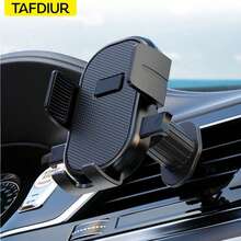 TAFDIUR Dudukan Ponsel Mobil, Dudukan Ponsel Tipe Tekan Ventilasi Udara, Buka/Tutup Sekali Klik, Pengoperasian Satu Tangan, Braket Navigasi, Kait Silikon Lebar, Dudukan Ponsel Mobil Universal - Beraneka warna - View 1