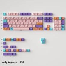 130顆獨角獸星空版 Cherry 高度 PBT 側刻透光鍵帽組，相容 61/64/68/75/84/87/96/98/100/104 鍵盤 - View 7