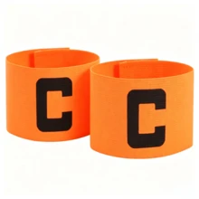 1pc Adjustable Elastic Captain Armband With Letter "C", Multiple Colors Available, Suitable For Matching Team Sports Games And Training, Clearly Identifies Captain Position And Convenient For Movement - Multicolor - View 3