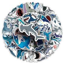 50pcs Cute Shark Stickers, Suitable For Water Bottles, DIY Decoration, Scrapbooking, Etc. - Multicolor - View 6