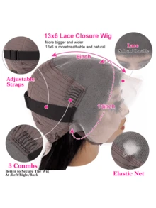 bling hair Parrucca a onde profonde con cinturino regolabile con coulisse, parrucche senza colla, facile da indossare in 3 secondi, 6x4, 5x7, 9x6, parrucca a onde ricce profonde senza colla, parrucca pronta da indossare, parrucca in pizzo pretagliata, capelli umani, 13x4, 13x6, parrucche frontali in pizzo a onde profonde, mezza parrucca pre-sfoltita, adatta ai principianti. - Natural Black - Visualizzare 7