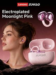 Lenovo SUNYAO Open-Ear Clip-On Bluetooth Headphones: Bluetooth 6.0, Low Latency, ENC Intelligent HD Call Noise Reduction, Long Battery Life, Sweat-Proof For Everyday Use, Stable During Exercise And Fitness, Comfortable For Extended Wear, Compatible With Smartphones And Tablets. - View 14