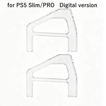 2pcs: Cross-Border Hot-Selling P5slim/Pro Horizontal Stand Game Base Transparent, Suitable For P5 Slim Pro Digital Edition Game Console Accessories, Sturdy And Durable Tray, Home Desktop Organizer - View 11