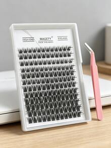 高捲度蓬鬆自然簇裝假睫毛書 多種混長單簇分段睫毛 極細軟根 長效捲翹 輕盈無負擔 DIY 自貼睫毛接長 適合學生、上班族、日常裸妝 - 查看 4