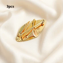 1pc Holiday Season Large Asymmetric Alloy Wavy Bikini Front Connector Scarf Buckle Waist Belt Decorative Buckle - A - View 7