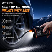 150PSI 便攜式充氣機 充氣泵 汽車跳啟電源，附胎壓表與 LED 顯示螢幕，3 倍速一鍵智能無線充胎機 - A - 查看 3