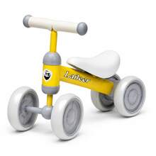 Balance Bike 1 Year Old – 4-Wheel Toddler Bike With Light-Up Wheels & Stable Steel Frame, Fun Toddler Outdoor Toys For Indoor Outdoor Play, Perfect As 1 Year Old Boy Gifts, Baby Toys 1 Year Old & 1st Birthday Girl Gifts Yellow - Yellow - View 9