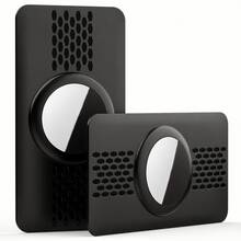 [2pcs] AirTag Ultra-Thin Holder, Lightweight Minimalist Tracker Protective Case, Suitable For Wallet, Backpack, Card Holder - Black - View 7