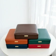 High-End PU Leather Jewelry Box Set, Necklace Ring Earring Storage Organizer, Elegant Daily Display Case, Ideal Birthday Gift - Same Style In Multiple Colors - View 6