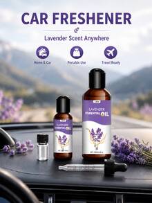 Óleo Essencial de Lavanda 100% Puro, 3 Tamanhos 100ml 30ml 10ml, Adequado para Difusores, Pedras Difusoras, Umidificadores, Velas, Quarto, Carro, Sala, Banheiro, Decoração de Casa, Suave e Fresco, Sem Álcool - óleo essencial de lavanda - Visão 4