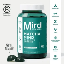 Miriyalyad Mird Gummies Matcha Mind Cognitive Gummies 250mg Cognizin Per Serving Support Brain Health Focus & Attention Dietary Supplement 60 Count - 1PC - 查看 2