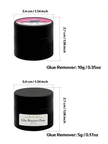 Scented Eyelash Glue Remover 10g - Quick, Gentle & Alcohol-Free Gel Adhesive Disolver With Cleaning Pads And Application Brushes For Eyelash Extensions Removal - 彩色 - 查看 11