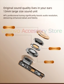 Lenovo 联想 TC3301 真无线蓝牙耳机，半入耳式，适用于音乐、运动、游戏和电子竞技，蓝牙 5.3，兼容 Apple、华为和 OPPO（黑色和白色） - 黑色 - 查看 7