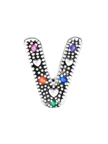 1pc Exquisite Letter Beaded Charm, Suitable For Women To Wear, Can Be Used For Bracelet, Bangle And Other DIY Jewelry Making, A Beautiful Gift For Girlfriend - Rhinestone Letter - View 31