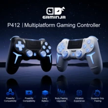 GAMINJA P412 Wireless Controller, Compatible With P4/P4 Slim/P4 Pro/PC, RGB Multi-Mode Lighting Effects, Dual Vibration, Speaker, Six-Axis Gyroscope, Headphone Jack, Touchpad And LED Light Panel, Light Strip - View 8