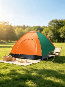 1pc Portable Outdoor Tent, Suitable For 1-3 People, Easy To Set Up, Foldable, Easy To Store, Rainproof, Sun-Proof And Mosquito-Proof, Equipped With Mesh Screen, Comes With Storage Bag, Suitable For Outdoor Camping And Courtyard Parties - Multiple Specifications - View 3