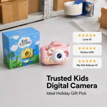 Kids Toy, Kids Camera, 1080P HD, 48MP, Multiple Cute Filters To Choose From, Video Shooting, Multiple Games, Boys/Girls' Holiday Birthday Gifts, Preferred Kids Birthday Gift - 彩色 - 查看 8