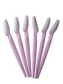 Eyebrow Razor Set, Includes Eyebrow Razor, Dead Skin Scraper, Body Hair Removal Tool And Facial Eyebrow Razor; Blades With Extended Handle, Comes With Precise Protective Blade Cover, Women's Eyebrow Shaping Tool, Suitable For Daily Home Use Or Travel; Men Can Also Easily Operate For Eyebrow Trimming And Shaping - A - View 11
