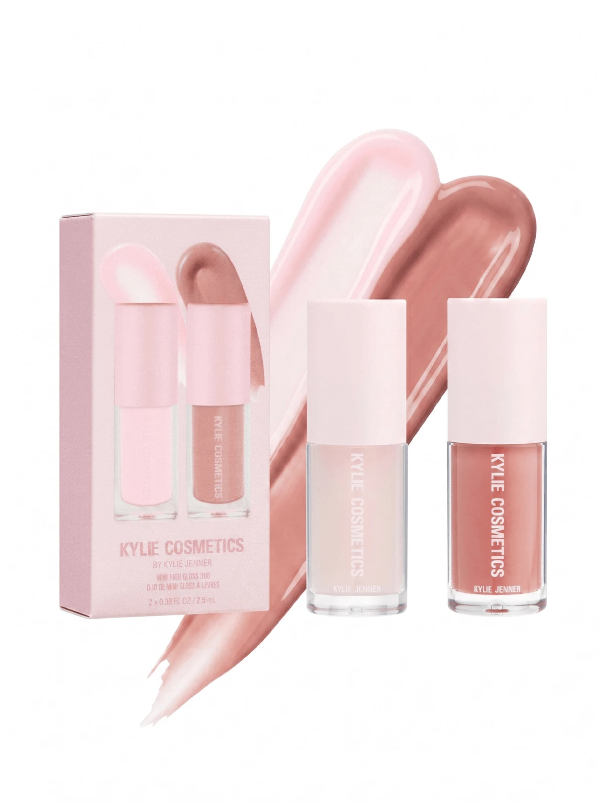 Kylie Cosmetics High Gloss Duo Diva & Klear Mini Set 2*0.08oz/2.5g – Lip Gloss, High Shine, For Women, Clear, Suitable For Daily Makeup Routine - Diva & Ready - View 1