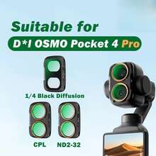 Multi-Scenario Shooting Accessory With Adjustable Light Filtering And Polarizing Effect, Designed For Vlog Creation Using D*I OSMO 4P Handheld Action Camera - View 9