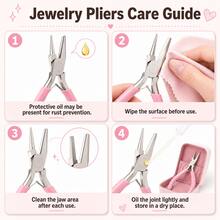 4.72 Inch Professional Concave Pliers, Suitable For Jewelry Making Mini Precision Coil Tools, Ideal DIY Manual Tool - Pink - View 7