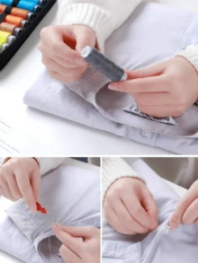1 Conjunto de Kit de Ferramentas de Costura Profissional para Adultos | Kit de Ferramentas de Costura, Inclui Tesoura de Alfaiate, Linha, Agulhas, Cortador de Linha, Adequado para Viagem, Casa, Iniciantes - Multicolorido - Visão 6