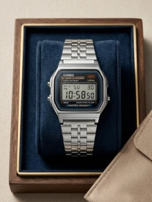 Casio CORE MEN 数字手表，适合作为送给父亲或男友的礼物 - 銀色 - View 3