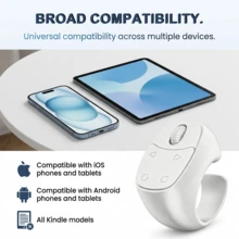 Smart Ring Remote, Bluetooth Page Turner For Reading Apps, Video Scroller, Music Controller, Camera Shutter, Like Button And Volume Control, Built-In 30mAh Battery - Multicolor J8 - View 4