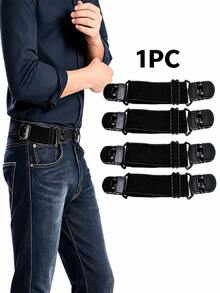 3pcs Elastic Invisible Waist Belt Unisex Slouchy Waist Cincher Adjustable Anti-Slip Elastic Clip Waistband Multi-Function Elastic Belt Accessory,Comfortable, Non-Slip, Suitable For Casual Wear, Handwash, Waist Slimming - Multicolor - View 10