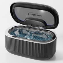Digital Ultrasonic Cleaner, 45KHz High Frequency Glasses Jewelry Cleaner, Ultrasonic Cleaning Machine For Glasses Jewelry Dentures Retainer Watch Band, 550ML Tank Capacity, With 200ml Cleaning Solution - US A Type Plug(110-127V) - View 2