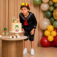 Disfraz Kiko Niño Marinero Vecindad Del Chavo Del 8 Fiesta, Cumpleaños - Marrón Mocha - Ver 4