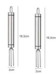 304 Stainless Steel Multi-Function Fruit & Vegetable Peeler, Ergonomic Handle, Durable Compact Kitchen Tool, Suitable For Potato Peeling, Perfect Home Gift For Family, Friends And Valentine's Day - Silver - View 3