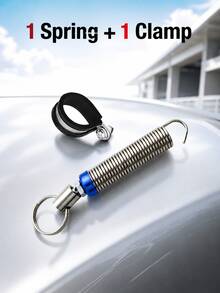 Resorte de soporte ajustable de metal azul para la tapa del maletero del automóvil, dispositivo de elevación de la tapa del maletero, accesorio automotriz esencial, adecuado para sedanes sin asistencia de elevación hidráulica, accesorio de automóvil práctico - Multicolor - Ver 13