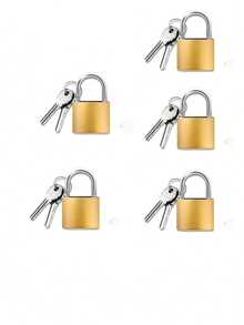 Keyed Luggage Lock, Small Home Padlock, Anti-Theft Storage Locker Lock, Small Gym Locker Padlock, Metal Travel Bag And Suitcase Padlock, Compact Design, Metal, Gym Locker - A - View 16